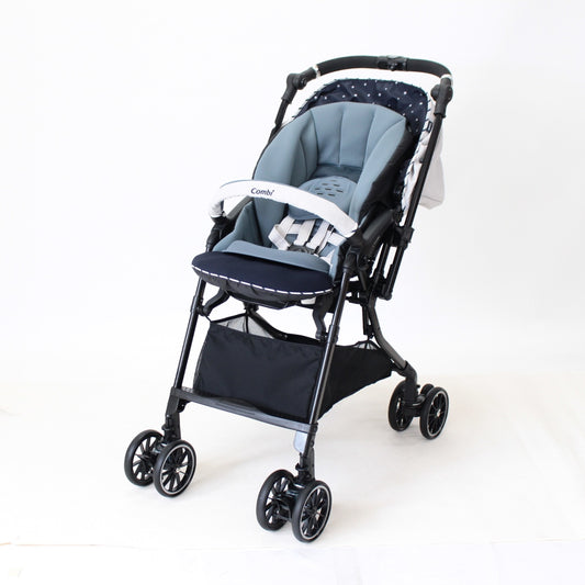 [中古(A)] コンビ ベビーカー ホワイトレーベル スゴカルα 4キャス compact エッグショック HS スターナイトホワイト [非常に良い]