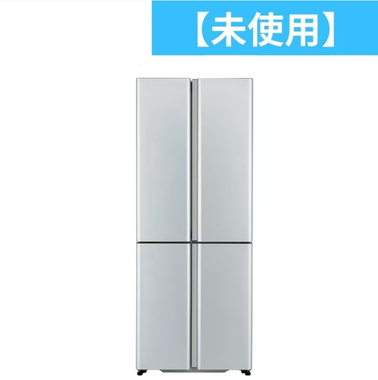 [420L][ファミリー向け][観音開き]アクア AQR-TZ42R 冷凍冷蔵庫　aqr-tz42r-s  サテンシルバー 整備済みアウトレット品 ［未使用(S)