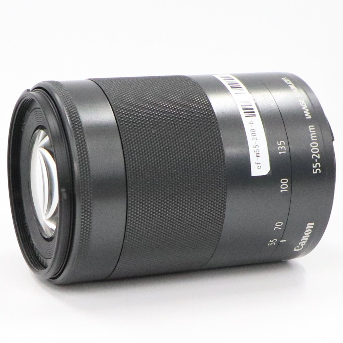 CANON EF-M 55-200mm F4.5-6.3 IS STM 望遠ズームレンズ ef-m55-200-b  ブラック 整備済みアウトレット品 [中古(B)]