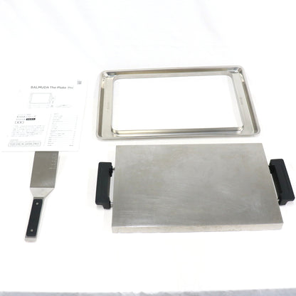 バルミューダ The Plate Pro ホットプレート ブラック K10A-BK　k10a   整備済みアウトレット品 [中古(C)]