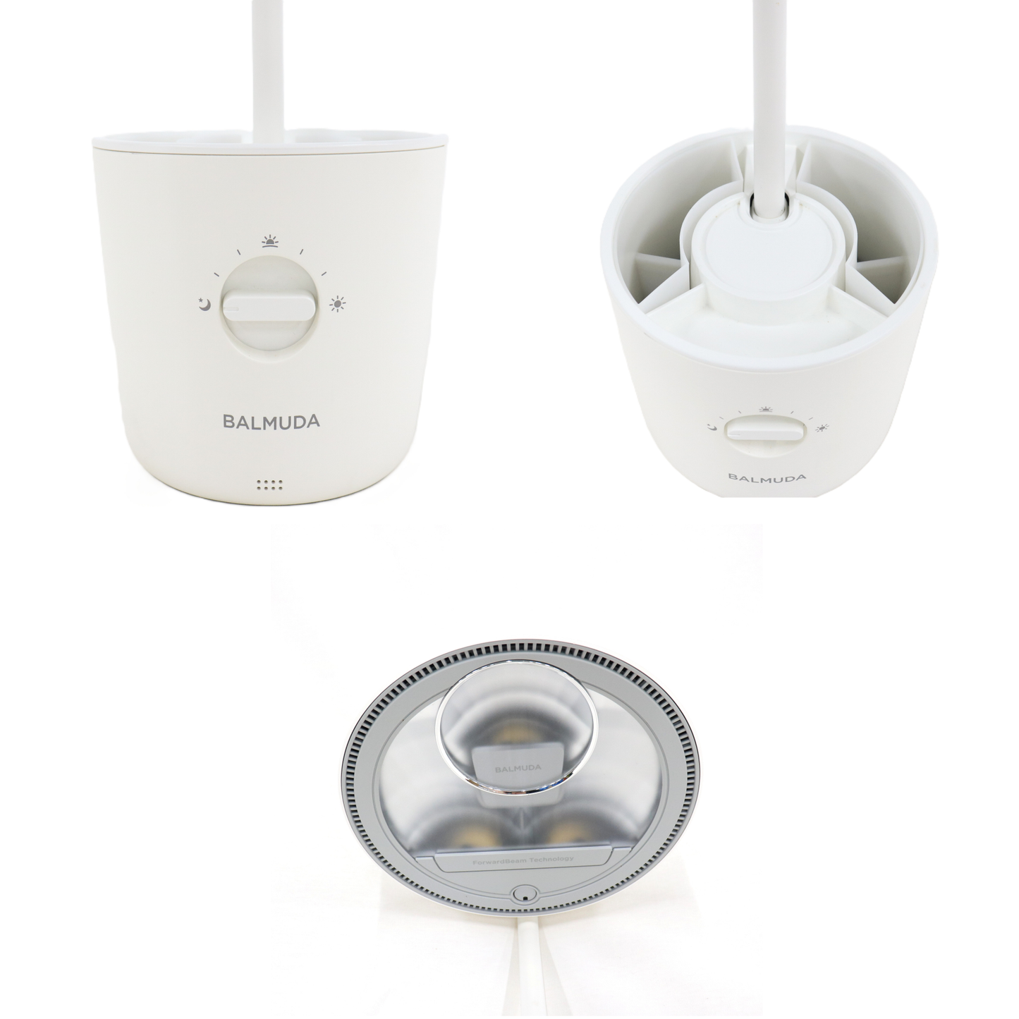 バルミューダ The Light 太陽光LEDデスクトップライト ホワイト l01a-wh  ホワイト 整備済みアウトレット品 [良い(B)]