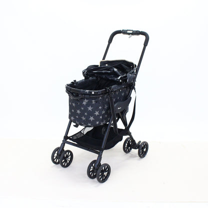 コンビ ペット用カート ミリミリEG ロング D スターブラック 4972990180740  スターブラック 整備済みアウトレット品 [中古(C)]