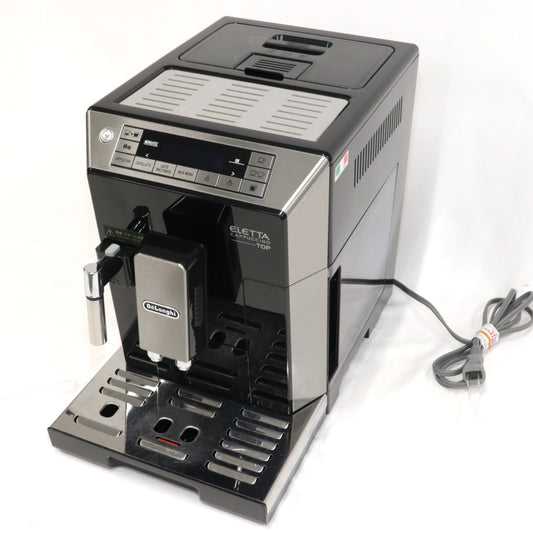 [中古(B)] デロンギ エレッタ カプチーノ トップ ECAM45760B コンパクト全自動コーヒーマシン ハイエンドモデル/ミルクメニュー7種搭載 ecam45760b  [良い]