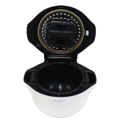 シャープ ヘルシオ ホットクック KN-HW24G 2〜6人用 2.4L容量　kn-hw24g-w  ホワイト 整備済みアウトレット品 [中古(C)]