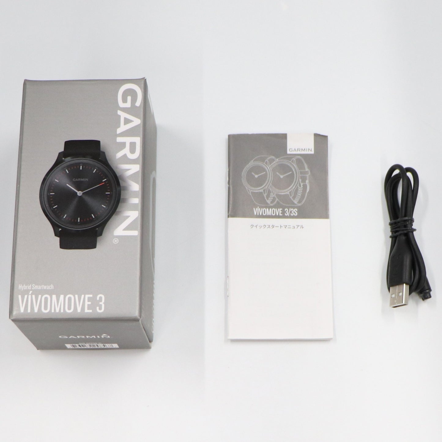 [中古(C)]  ガーミン GARMIN vívomove 3 Black / Slate ブラックvivomove3-black　[可]
