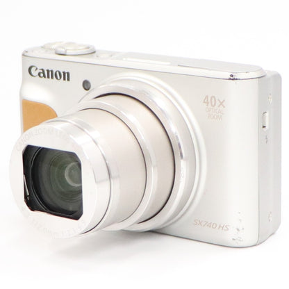Canon PowerShot SX740 HS コンパクトデジタルカメラ pssx740hs-sl  シルバー 整備済みアウトレット品 [中古(C)]