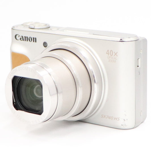 Canon PowerShot SX740 HS コンパクトデジタルカメラ pssx740hs-sl  シルバー 整備済みアウトレット品 [中古(C)]
