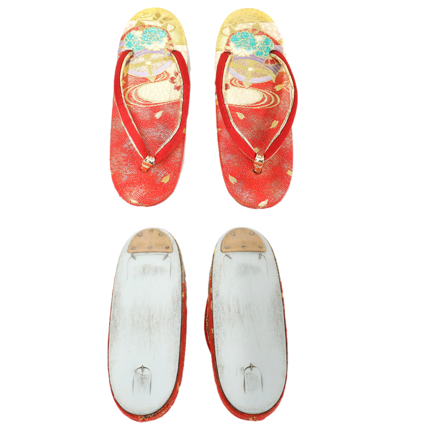 [中古(C)] 七五三/節句 着物セット 7歳女の子 御所車 古典的　130cm　f-009913020b-id-f-00991  　[可]
