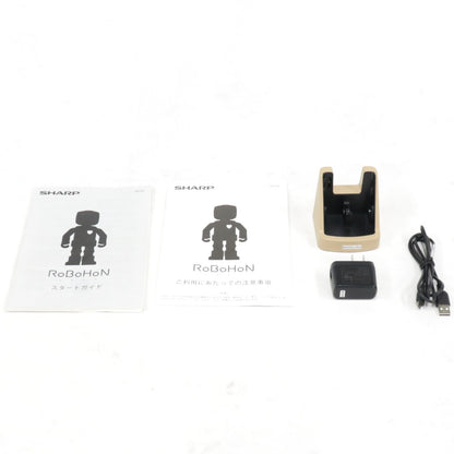 [中古(B)] シャープ ロボット電話 ロボホン 学習プログラミングアプリ ロブリック付き　sr-01m-w-2  [良い]