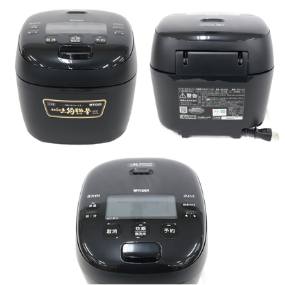 [中古(B)] [5.5合炊き]タイガー魔法瓶 炊きたてJRI-H100 炊飯器 圧力IH式　jri-h100-k ブラック [良い]