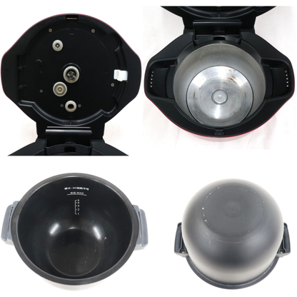 シャープ ヘルシオ ホットクック KN-HW24G 2〜6人用 2.4L容量　kn-hw24g-r  レッド 整備済みアウトレット品 [中古(C)]