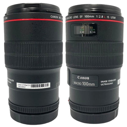 [中古(B)] CANON EF 100mm F2.8L マクロ IS USM マクロレンズ canon-ef100mmf28l [良い]