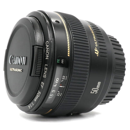 CANON EF50mm F1.4 USM 単焦点レンズ ef50-f14   整備済みアウトレット品 [良い(B)]