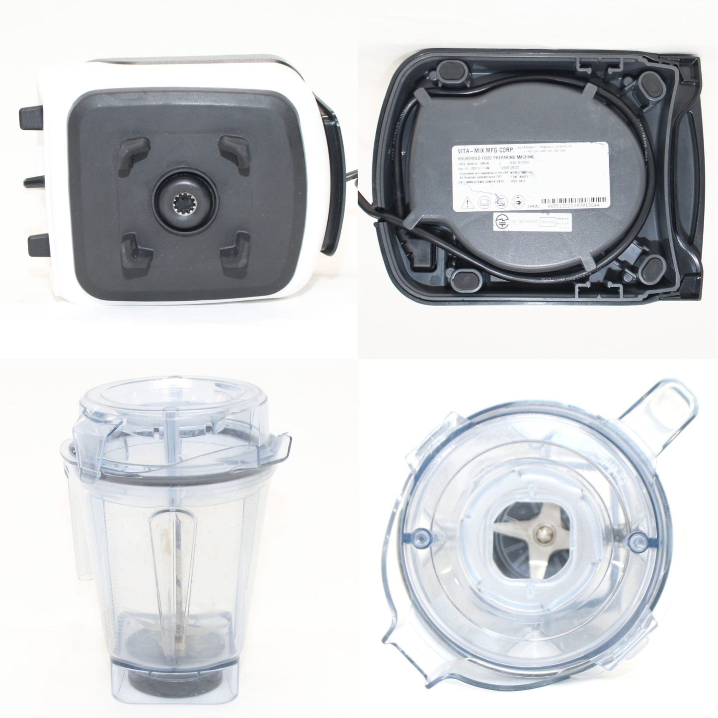 [ジャンク] バイタミックス Vitamix V1200i S アクセサリーセット　v1200i-s-wh ホワイト[難あり(D)]