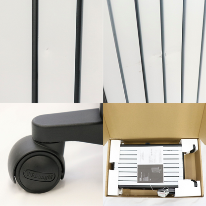 デロンギ (DeLonghi) マルチダイナミックヒーター ゼロ風暖房 ピュアホワイト+マットブラック [8~10畳用] MDHU12-BK [中古][良い(B)]