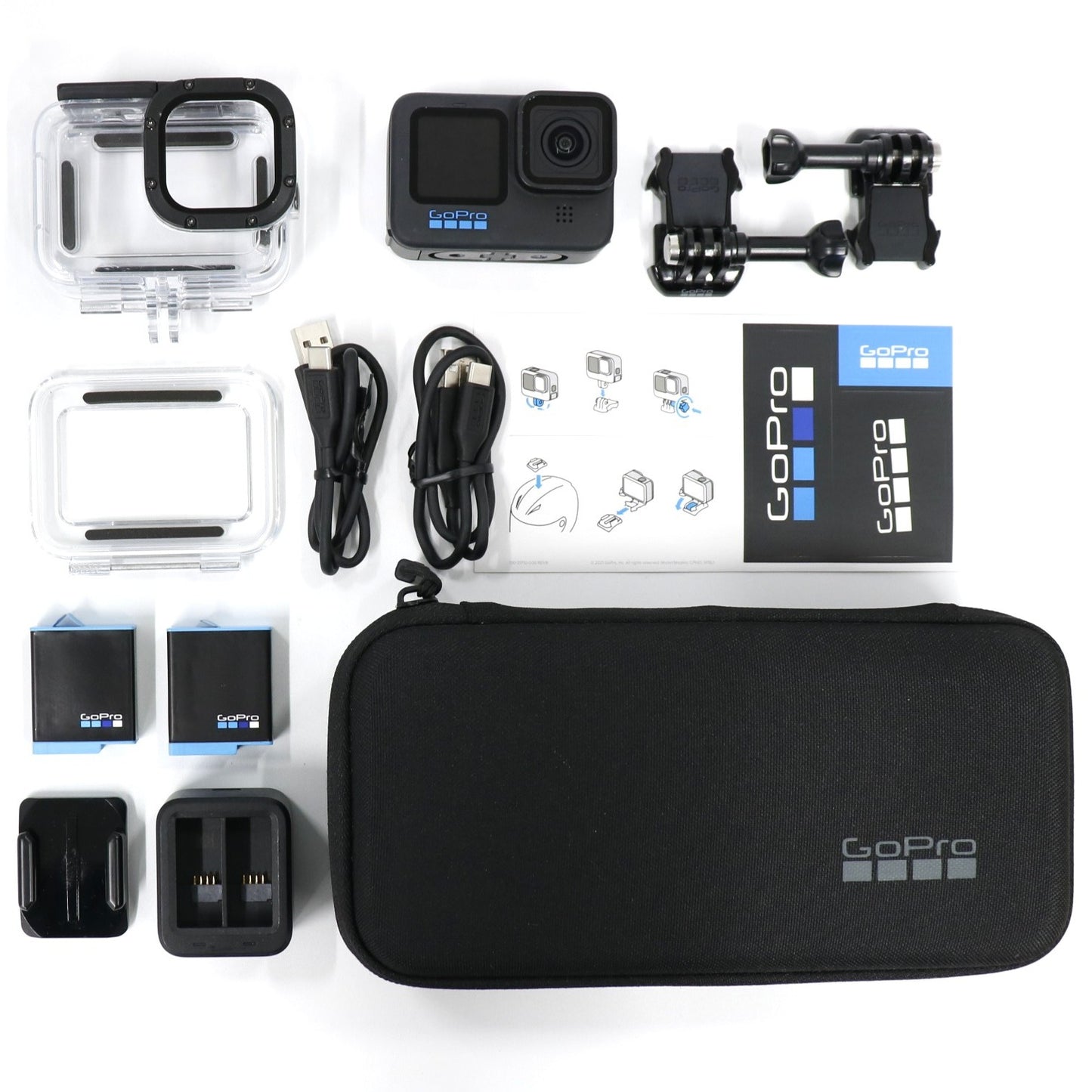 GoPro HERO10 Black アクションカメラ アクセサリーセット  hero10-black   整備済みアウトレット品 [中古(C)]