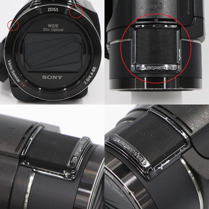 ソニー 4Kビデオカメラ FDR-AX45A fdr-ax45a-b  ブラック 整備済みアウトレット品 [中古(C)]