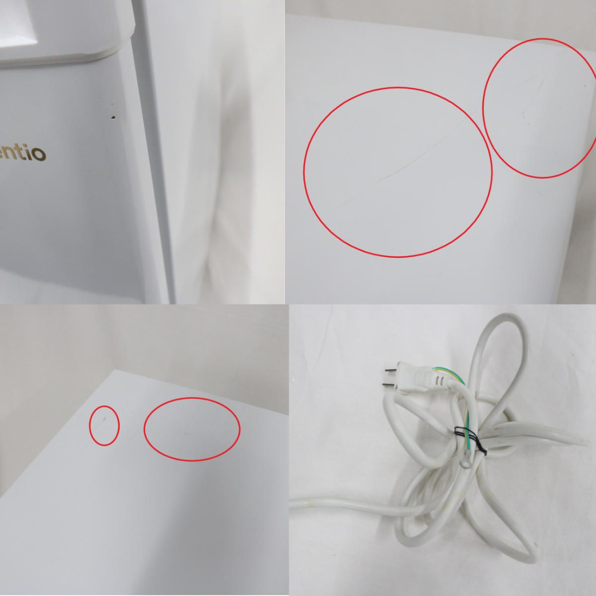 [32L]レンティオ 小型冷凍庫 1ドア セカンド冷凍庫 RN-FZ32 rn-fz32-wh  ホワイト 整備済みアウトレット品 [中古(C)]
