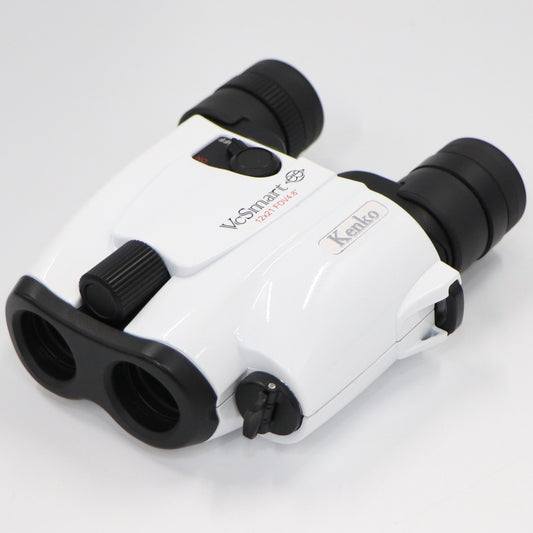 コンサート・ライブ向け 防振双眼鏡(倍率12倍) ケンコー・トキナー VC Smart 12×21　vc-smart1230-yk-rentiogo  ホワイト 整備済みアウトレット品 [中古(C)]
