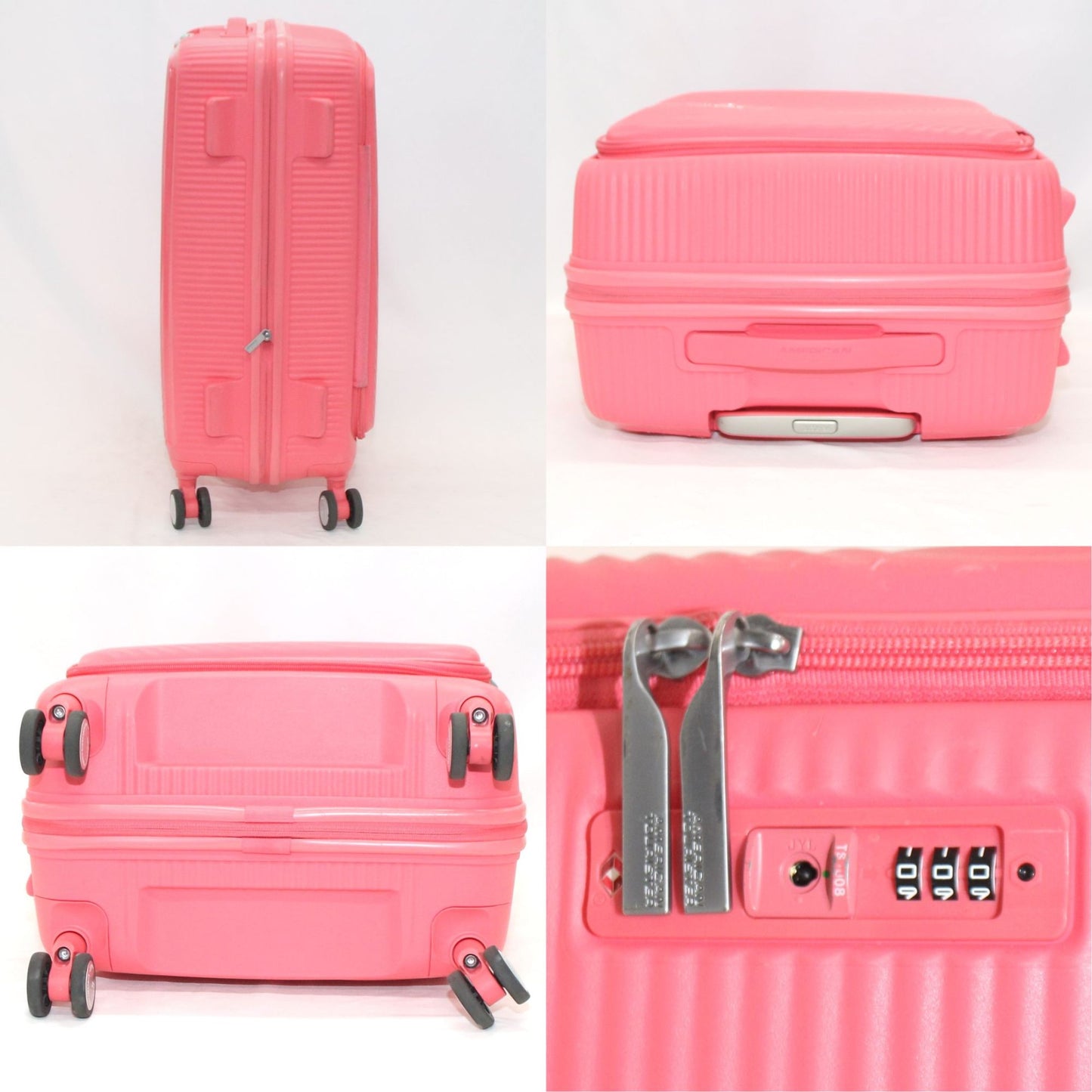 [中古(C)] [5-8泊向けサイズ]AMERICAN TOURISTER CURIO スピナー68 エキスパンダブル 75L/拡張時91L ハードスーツケース　americantourister-curio68-crl コーラルamericantourister-curio68-crl　[可]
