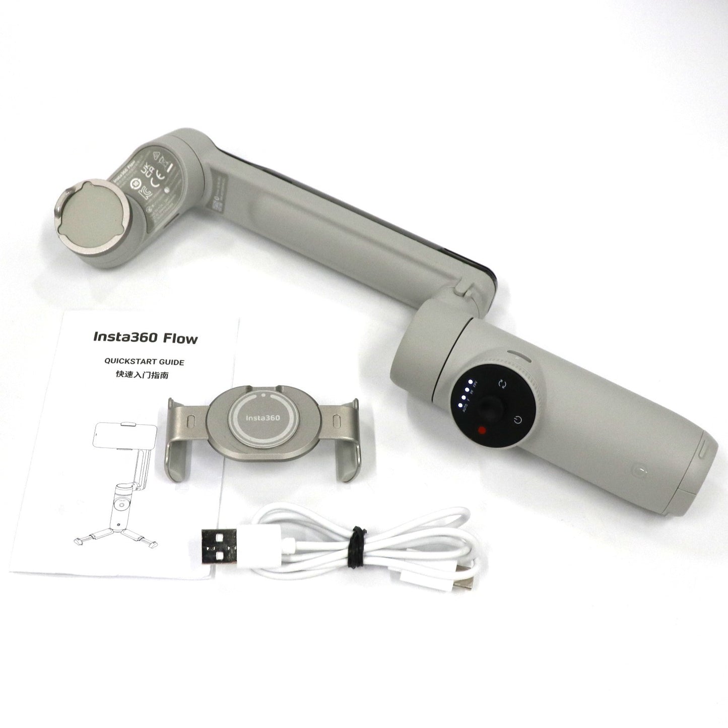 [中古(B)] Insta360 Flow AI追跡搭載 スマートフォン用ジンバル insta360-flow-gy ストーングレイ [良い]