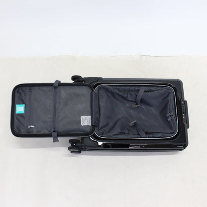 [1-3泊向けサイズ]LEGEND WALKER 6031 フィット 15L/拡張時35L ハードスーツケース 6031-47-bk  クリスタルブラック 整備済みアウトレット品 [良い(B)]