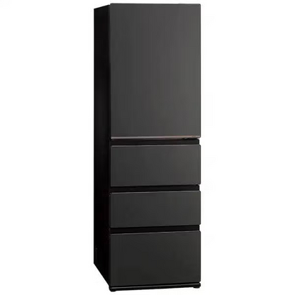 [452L][ファミリー向け][右開き]アクア DELIE＋ AQR-VZA45R 冷凍冷蔵庫　aqr-vza45r-k  マットクリアブラック 整備済みアウトレット品 ［未使用(S)