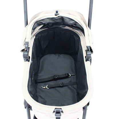 コンビ ペット用カート ミリミリキャリ―　combi-milimilicarry-beige  ウォーターエッジベージュ 整備済みアウトレット品 [中古(C)]