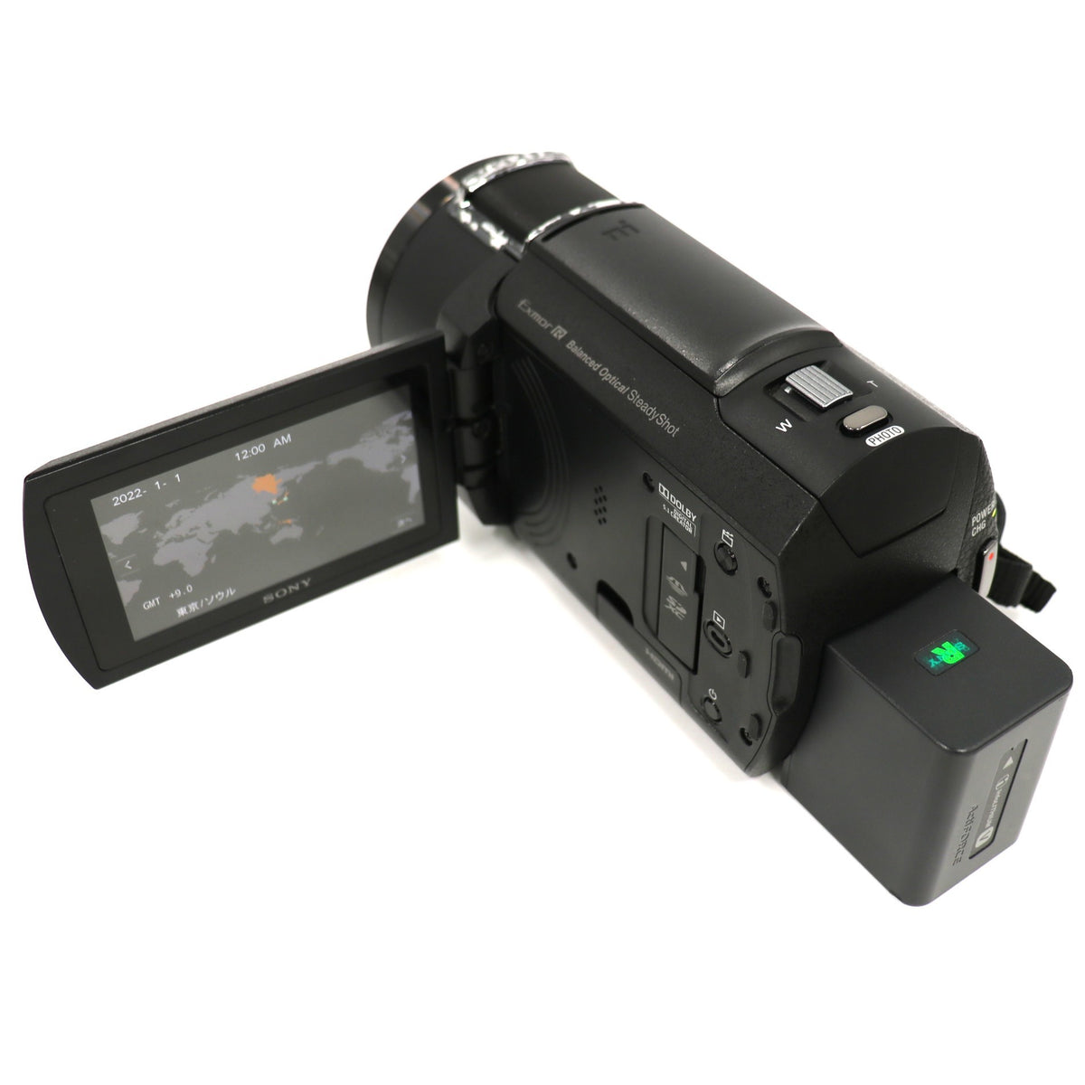 ソニー 4Kビデオカメラ FDR-AX45A fdr-ax45a-b  ブラック 整備済みアウトレット品 [中古(C)]