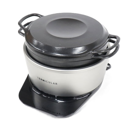 [中古(C)] バーミキュラ ライスポット ソリッドシルバー RP23A-SV 5合炊き 炊飯器 rp23a-sv ソリッドシルバー [可]