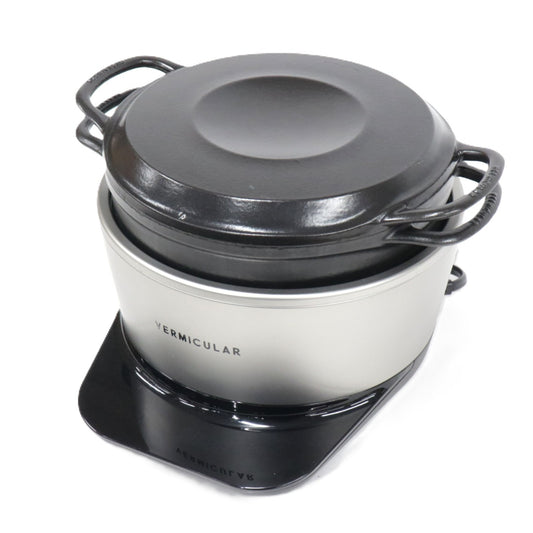 [中古(C)] バーミキュラ ライスポット ソリッドシルバー RP23A-SV 5合炊き 炊飯器 rp23a-sv ソリッドシルバー [可]