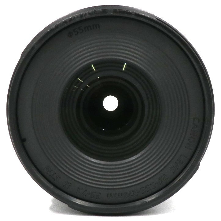 [中古(C)] CANON RF-S55-210mm F5-7.1 IS STM 望遠ズームレンズ rf-s55-210isstm-b ブラック [可]