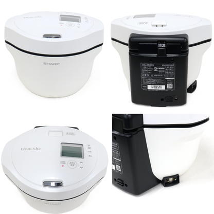 シャープ ヘルシオ ホットクック KN-HW24G 2〜6人用 2.4L容量　kn-hw24g-w  ホワイト 整備済みアウトレット品 [中古(C)]