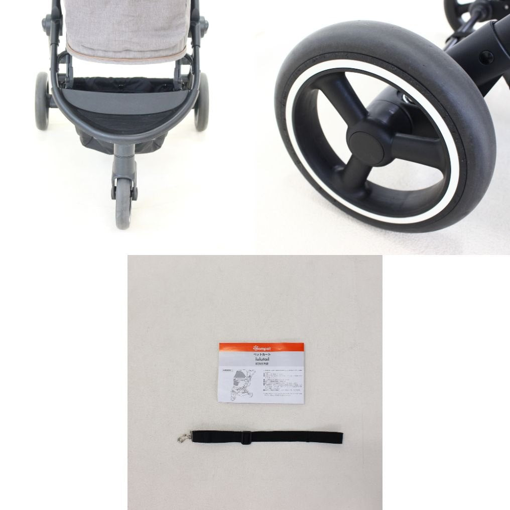 [中古(C)] コンビ ペット用カート ルルテイル キラウエアレッド×グレージュcombi-lulutail2024-rto-rd　[可]