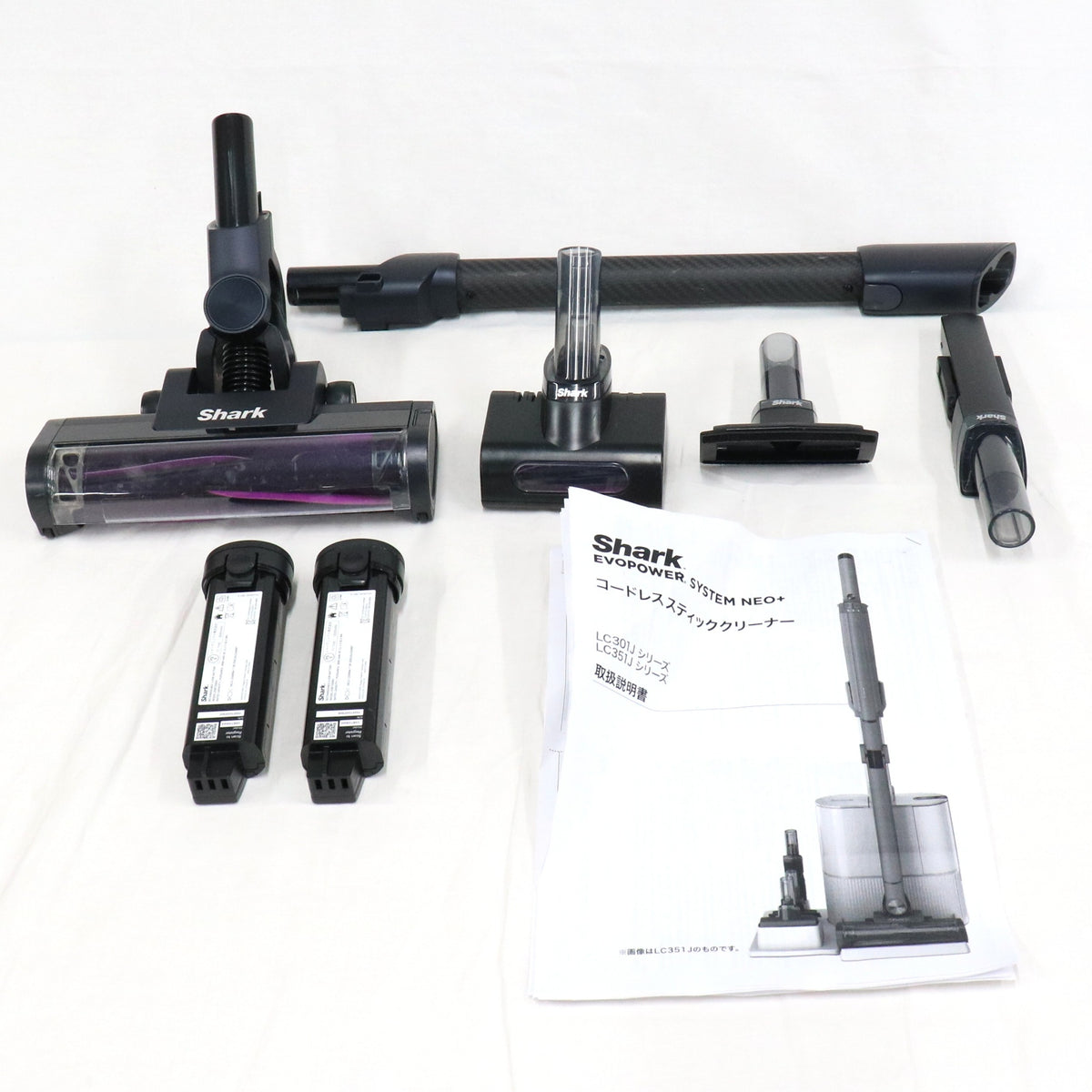 Shark EVOPOWER SYSTEM NEO+ コードレススティッククリーナー LC301J lc301j-bk  ブルーブラック 整備済みアウトレット品 [中古(C)]