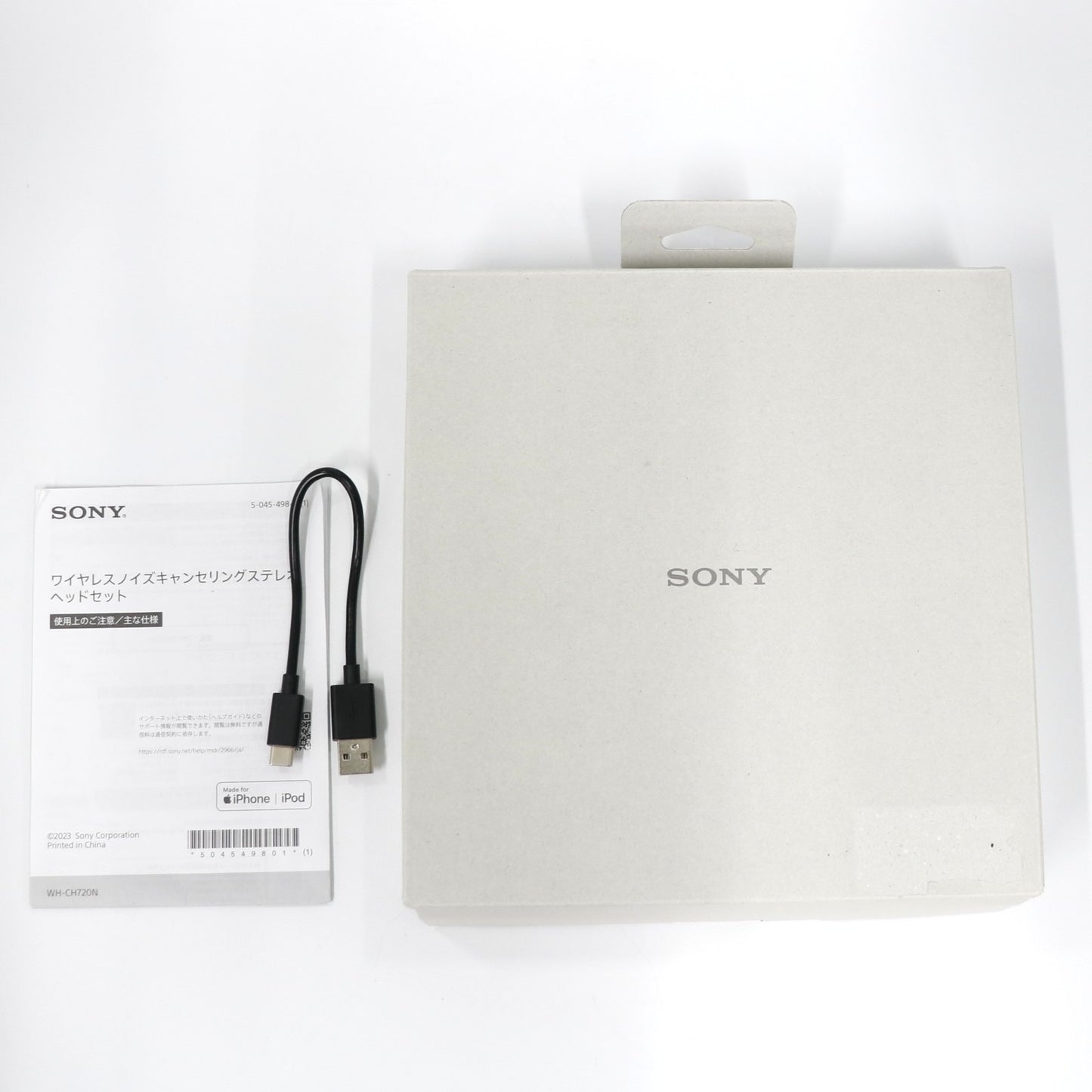 [中古(C)] ソニー ワイヤレスノイズキャンセリングヘッドホン WH-CH720N wh-ch720n-b ブラック 　[可]