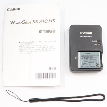 Canon PowerShot SX740 HS コンパクトデジタルカメラ pssx740hs-sl  シルバー 整備済みアウトレット品 [中古(C)]