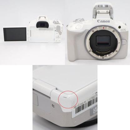 [中古(B)] CANON EOS R50 ボディ ミラーレス一眼 eos-r50-body-wh ホワイト [良い]