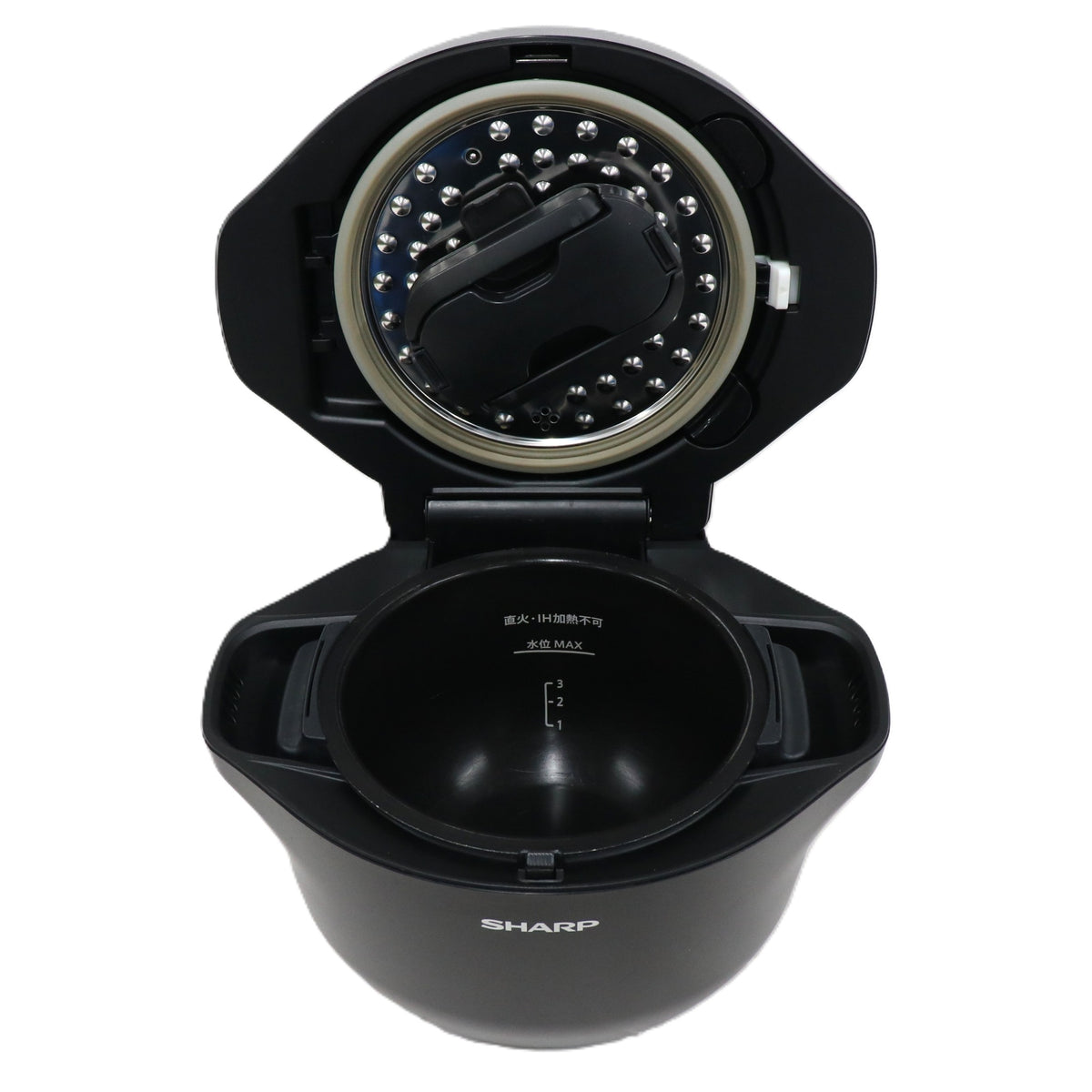 シャープ ヘルシオ ホットクック KN-HW16G 2〜4人用 1.6L容量 kn-hw16g-b  ブラック 整備済みアウトレット品 [中古(C)]