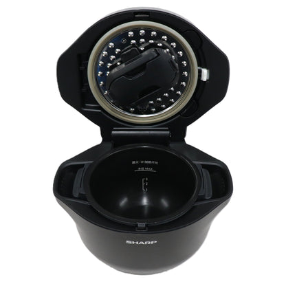 シャープ ヘルシオ ホットクック KN-HW16G 2〜4人用 1.6L容量 kn-hw16g-b  ブラック 整備済みアウトレット品 [中古(C)]
