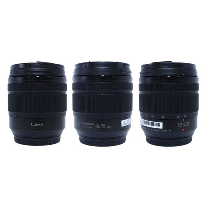 [中古(B)] パナソニック LUMIX G VARIO 12-60mm F3.5-5.6 ASPH. POWER O.I.S. 標準ズームレンズ  lumix-1260-f3556 [良い]