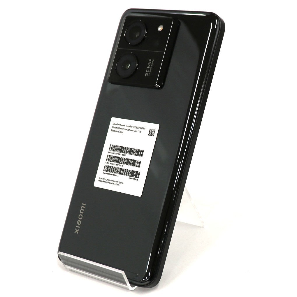 Xiaomi(シャオミ) 13T Pro 256GB SIMフリー スマートフォン xiaomi-13t-pro-b  ブラック 整備済みアウトレット品 [中古(A)]