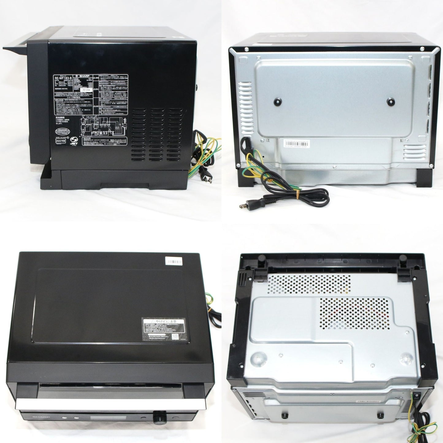 [中古(B)] [18L]シャープ PLAINLY RE-WF183 オーブンレンジ　re-wf183-b ブラック [良い]