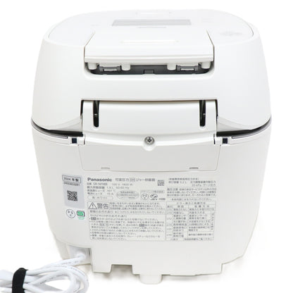 [10合炊き]パナソニック 可変圧力IHジャー炊飯器 SR-M18B sr-m18b-w  ホワイト 整備済みアウトレット品 [良い(B)]