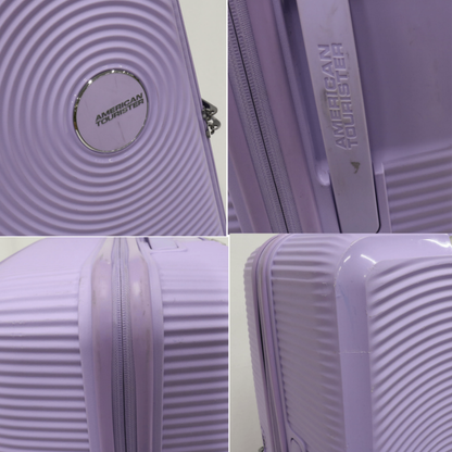 [8-10泊向けサイズ]AMERICAN TOURISTER CURIO スピナー75 エキスパンダブル 98L/拡張時114L ハードスーツケース　americantourister-curio75-lvn  ラベンダー 整備済みアウトレット品 [中古(C)]