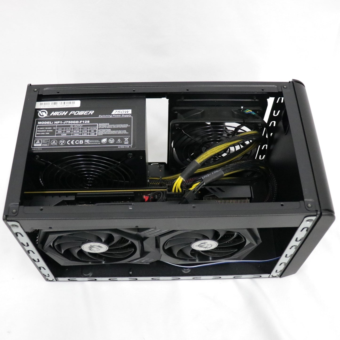 [ジャンク] MSI GeForce RTX 3060 GAMING X 12GB 外付けeGPU (SONNET eGPU Breakaway Box 750ケースセット) vd7552-gpu-750w-tb3[難あり(D)]