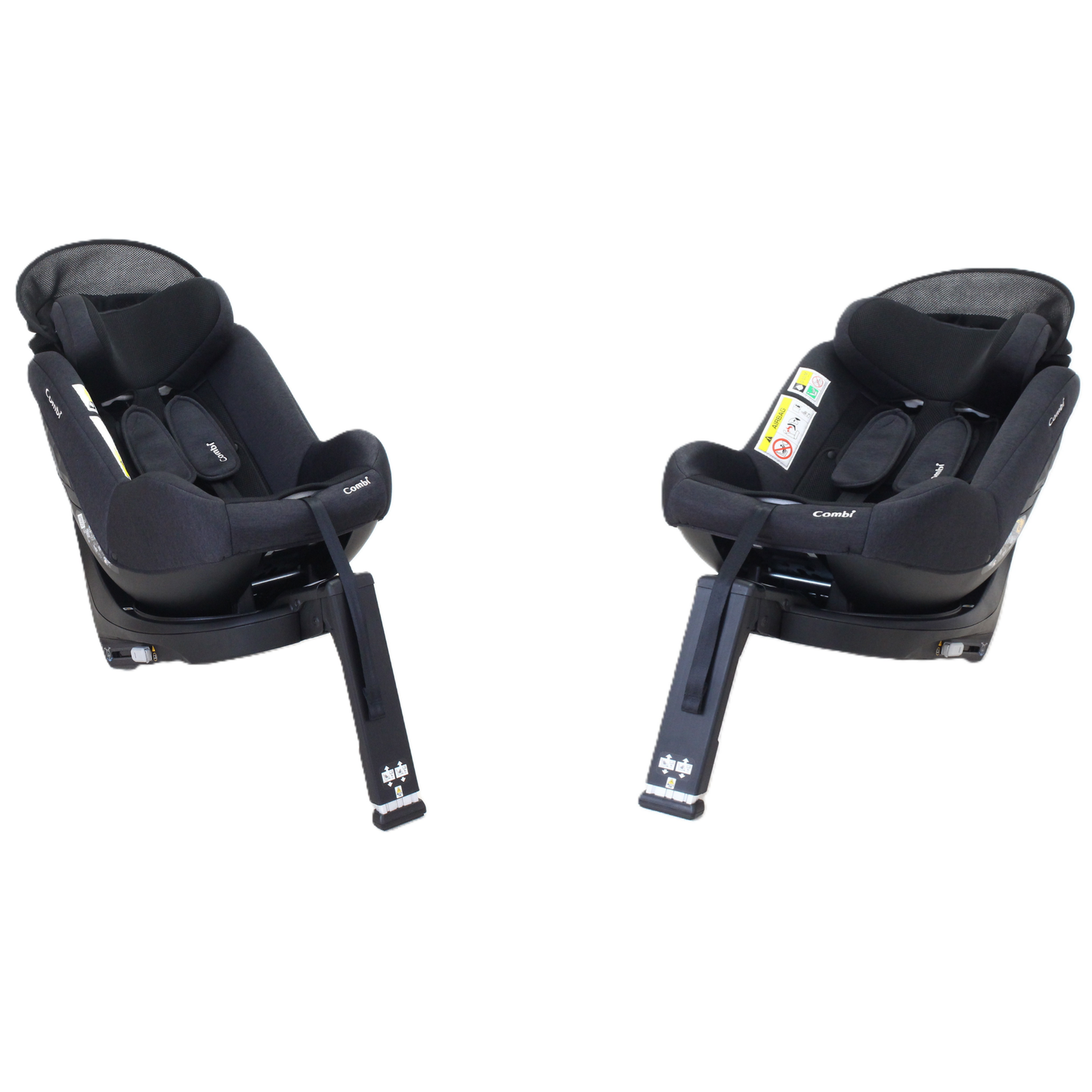 コンビ クルムーヴ R129 エッグショック CA チャイルドシート (ISOFIX固定 / R129適合) 4972990186018  ブラック 整備済みアウトレット品 [良い(B)]