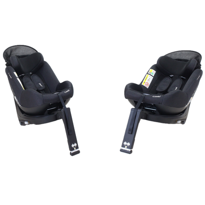 コンビ クルムーヴ R129 エッグショック CA チャイルドシート (ISOFIX固定 / R129適合) 4972990186018  ブラック 整備済みアウトレット品 [良い(B)]