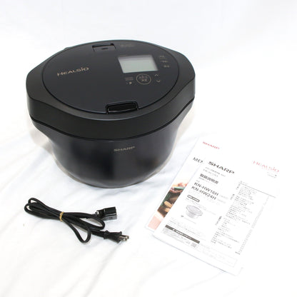 [中古(B)] シャープ ヘルシオ ホットクック KN-HW24H 2〜6人用 2.4L容量　kn-hw24h-b プレミアムブラック [良い]