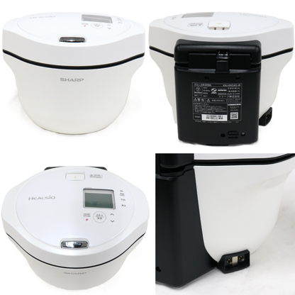 シャープ ヘルシオ ホットクック KN-HW24G 2〜6人用 2.4L容量　kn-hw24g-w  ホワイト 整備済みアウトレット品 [中古(C)]